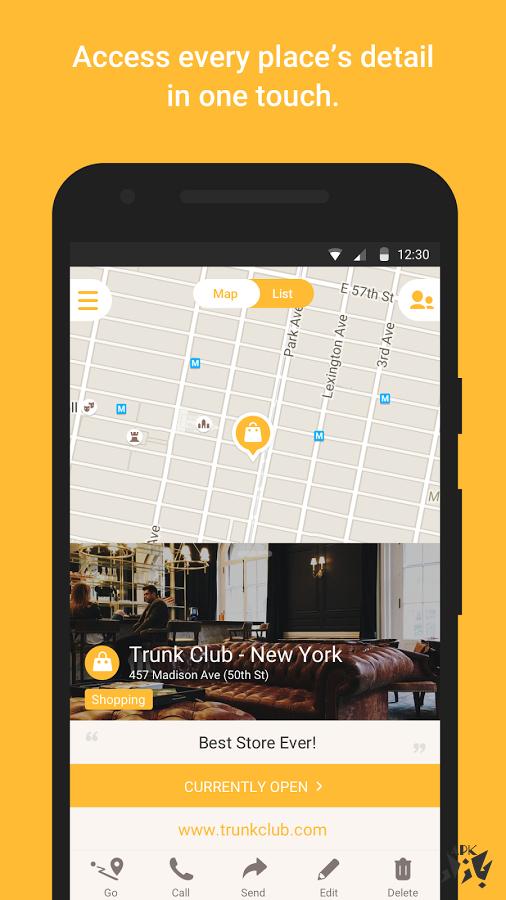 Mapstr- نقشه