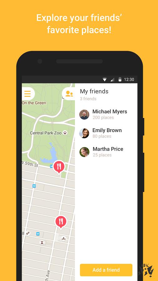 Mapstr- نقشه