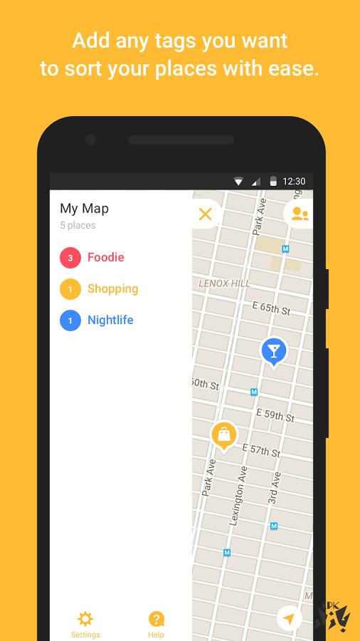 Mapstr- نقشه