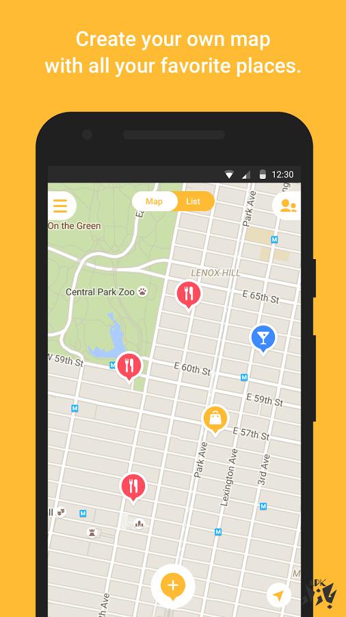 Mapstr- نقشه